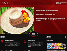 Tablet Screenshot of colesxmedia.com